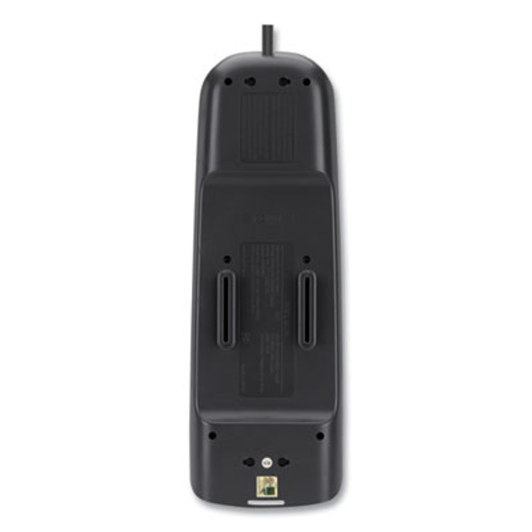 Home/Office Surge Protector, 12 Ac Outlets, 6 Ft Cord, 3,996 J, White/Black