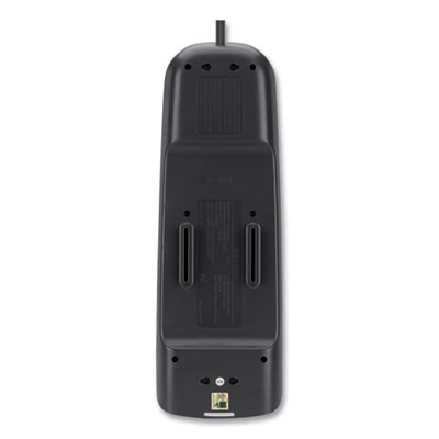 Home/Office Surge Protector, 12 Ac Outlets, 6 Ft Cord, 3,996 J, White/Black