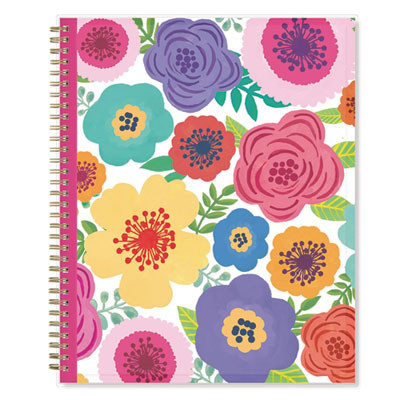 Mahalo Academic Year Create-Your-Own Cover Weekly/Monthly Planner, Floral Artwork, 11 x 8.5, 12-Month (July-June): 2025-2026