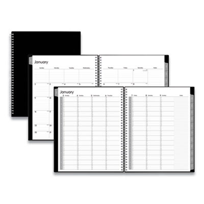 Enterprise Weekly Appointment Planner, 11 x 8.5, Black Cover, 12-Month (Jan To Dec): 2026