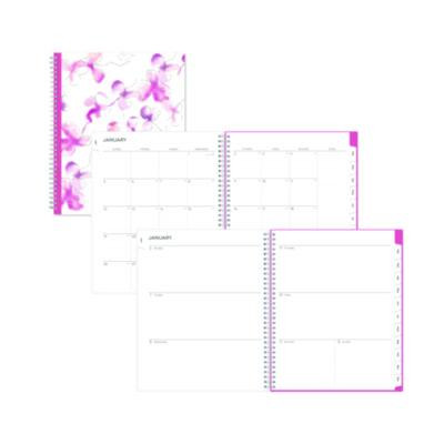 Breast Cancer Awareness Create-Your-Own Cover Weekly/Monthly Planner, Orchids Artwork, 11 x 8.5, 12-Month (Jan To Dec): 2026