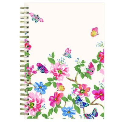 Fly By Frosted Weekly/Monthly Planner, Butterflies Artwork, 8 x 5, Blush/Pink Cover, 12-Month (Jan To Dec): 2026