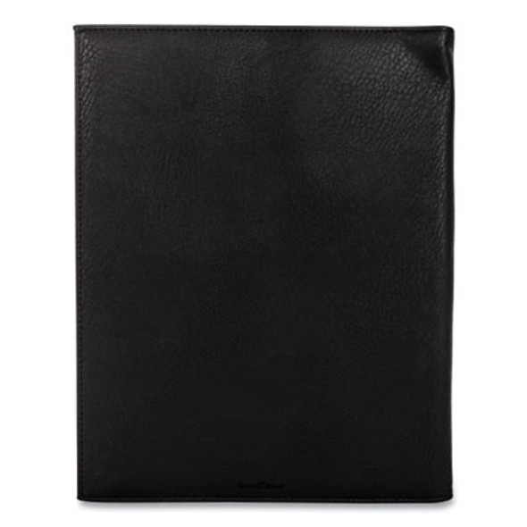 Faux-Leather Padfolio, 9 X 12 Pad, 9.75 X 12.5, Black