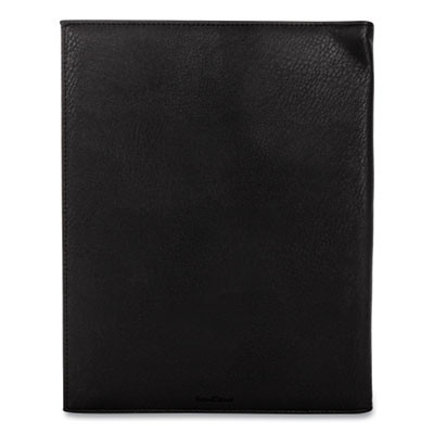 Faux-Leather Padfolio, 9 X 12 Pad, 9.75 X 12.5, Black