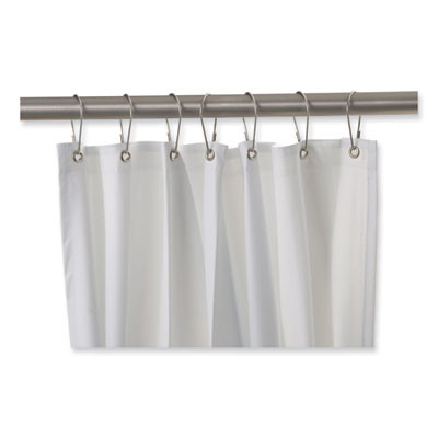 Shower Curtain, 42 x 72, Vinyl, White