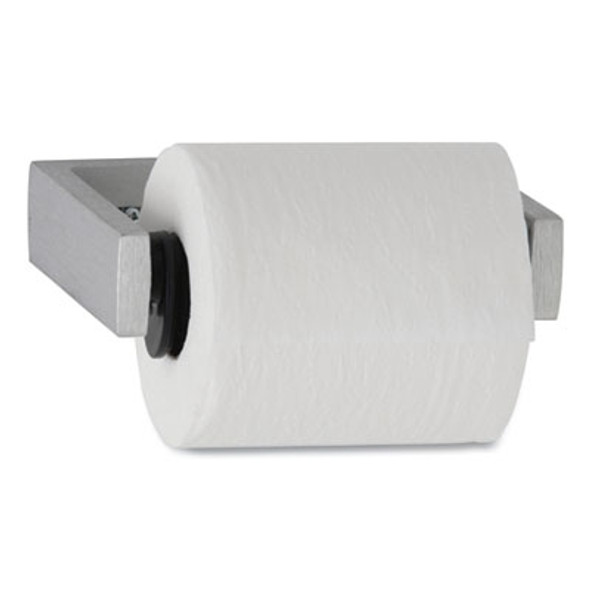 Toilet Tissue Dispenser For Single Roll, 6.5 x 4 x 1, Gray