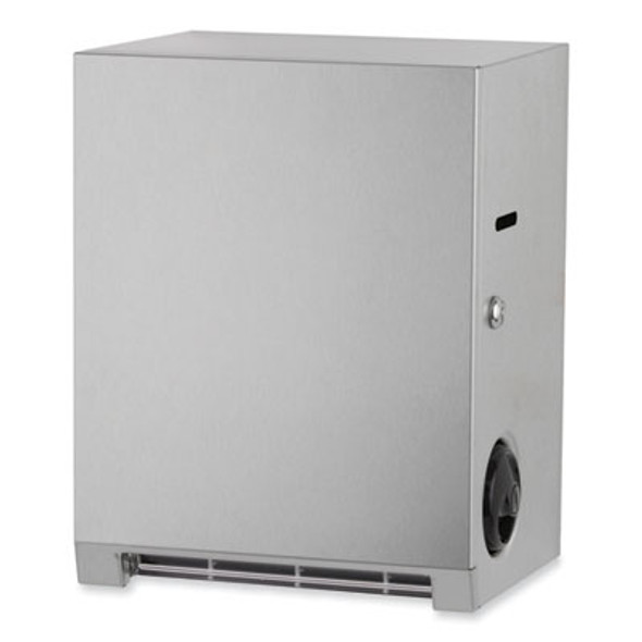 Surface-Mounted Roll Paper Towel Dispenser, 11.69 x 8.94 x 15, Satin Stainless Steel