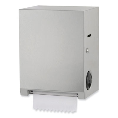 Surface-Mounted Roll Paper Towel Dispenser, 11.69 x 8.94 x 15, Satin Stainless Steel