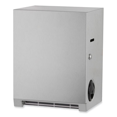 Surface-Mounted Roll Paper Towel Dispenser, 11.69 x 8.94 x 15, Satin Stainless Steel