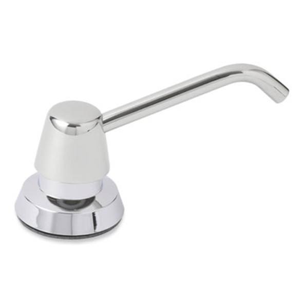 Manual Top-Fill Liquid Soap Dispenser, 4" Spout, 20 Oz, 5.63 x 5.63 x 11.25, Chrome