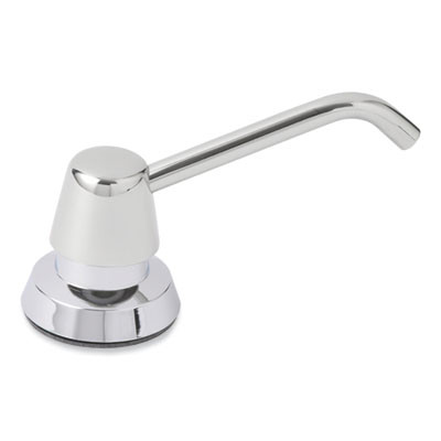 Manual Top-Fill Liquid Soap Dispenser, 4" Spout, 20 Oz, 5.63 x 5.63 x 11.25, Chrome