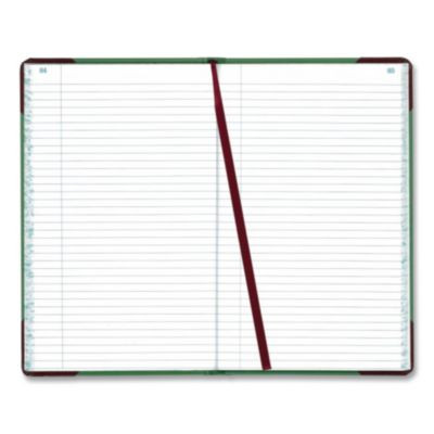 Account Record Book, Record-Style Rule, Green/Black/Red Cover, 12.13 X 7.44 Sheets, 300 Sheets/Book