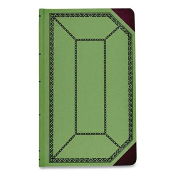 Account Record Book, Record-Style Rule, Green/Black/Red Cover, 12.13 X 7.44 Sheets, 500 Sheets/Book