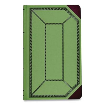 Account Record Book, Record-Style Rule, Green/Black/Red Cover, 12.13 X 7.44 Sheets, 500 Sheets/Book