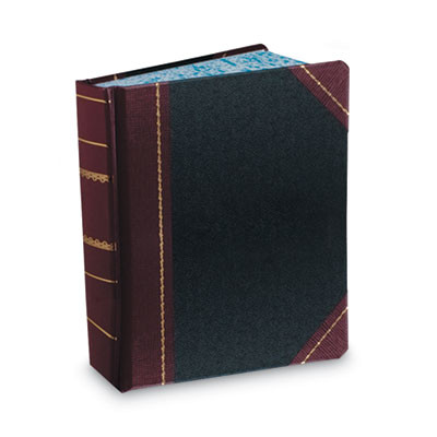 Account Record Book, Record-Style Rule, Black/Red/Gold Cover, 13.75 X 8.38 Sheets, 500 Sheets/Book