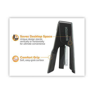 Ez Squeeze 40 Stapler, 40-Sheet Capacity, Black