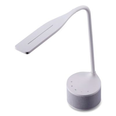 Led Bluetooth Speaker Lamp With Usb, 2 Prong, 4.33w x 14.57h, White