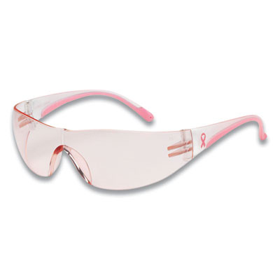 Eva Optical Safety Glasses, Frameless, Pink Single Lens