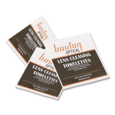 Optical Lens Cleaning Towelettes, Individually Wrapped In Dispenser Box, 100/Box