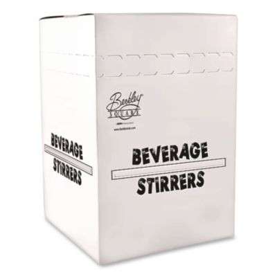 Polypropylene Stirrers, 5", White, 1,000/Pack