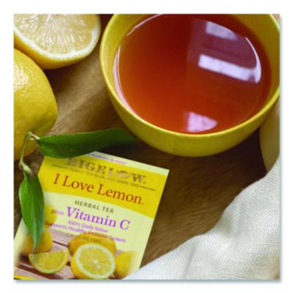 I Love Lemon Herbal Tea, 0.06 Oz Tea Bag, 28/Box