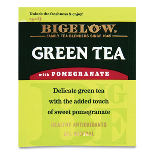 Green Tea With Pomegranate, 0.07 Oz Tea Bag, 28/Box
