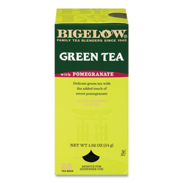 Green Tea With Pomegranate, 0.07 Oz Tea Bag, 28/Box