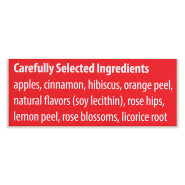 Apple Cinnamon Herbal Tea, 0.09 Tea Bag, 28/Box