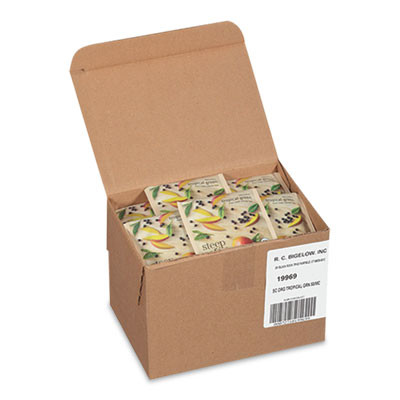 Steep Cafe Organic Green Tea, Tropical, 50 Bags/Carton
