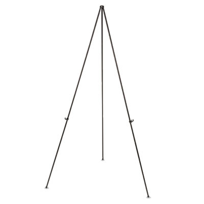 Lightweight Instant Easel, 61.5" Tall, Metal, Black