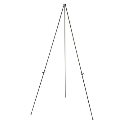 Lightweight Instant Easel, 61.5" Tall, Metal, Black