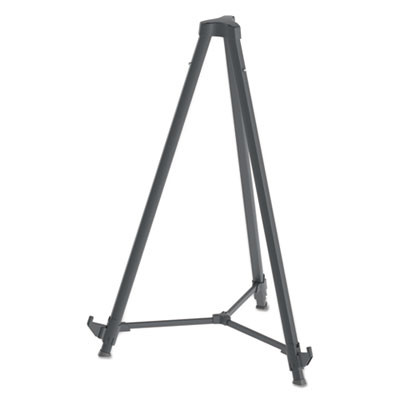 Quantum Heavy Duty Display Easel, 35.62" To 61.22" Tall, Plastic, Black, Supports Up To 25 Lb