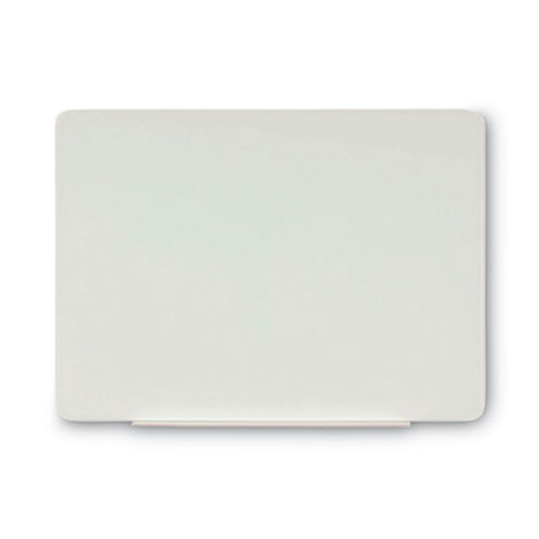 Magnetic Glass Dry Erase Board, 48" x 36", Opaque White Surface