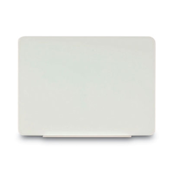 Magnetic Glass Dry Erase Board, 60" x 48", Opaque White Surface