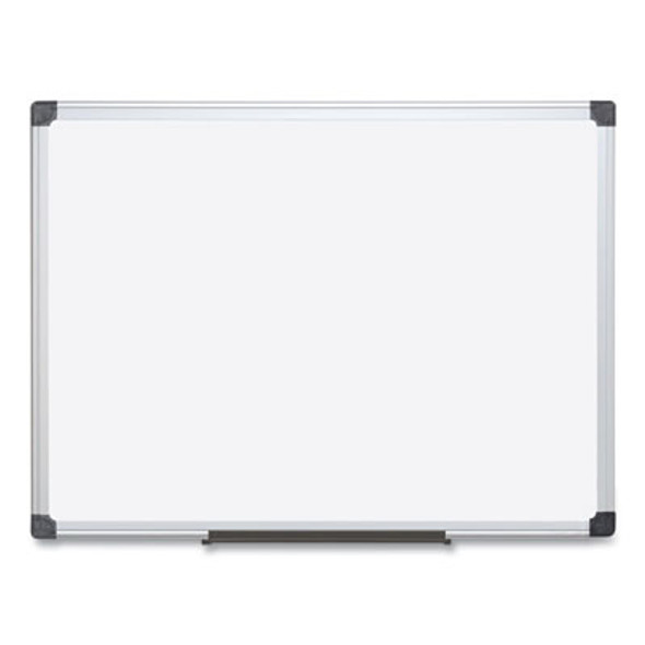 Value Lacquered Steel Magnetic Dry Erase Board, 18" x 24", White Surface, Satin Aluminum Frame