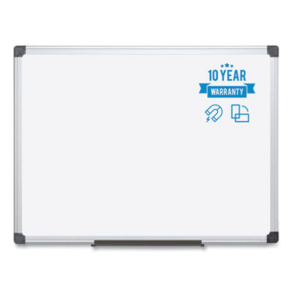 Value Lacquered Steel Magnetic Dry Erase Board, 18 x 24, White Surface, Silver Aluminum Frame