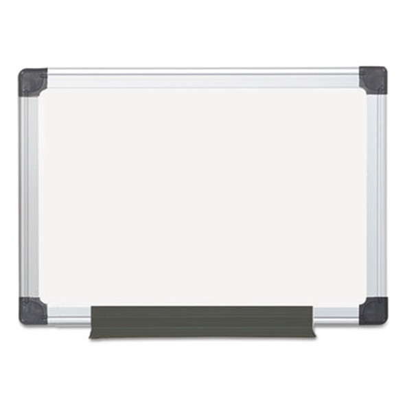 Value Melamine Dry Erase Board, 18" x 24", White Surface, Satin Aluminum Frame