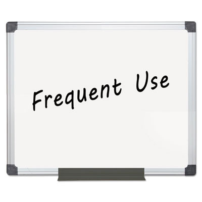 Value Lacquered Steel Magnetic Dry Erase Board, 24" x 36", White Surface, Satin Aluminum Frame