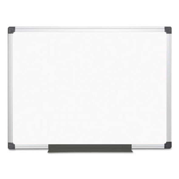 Value Melamine Dry Erase Board, 36" x 48", White Surface, Satin Aluminum Frame
