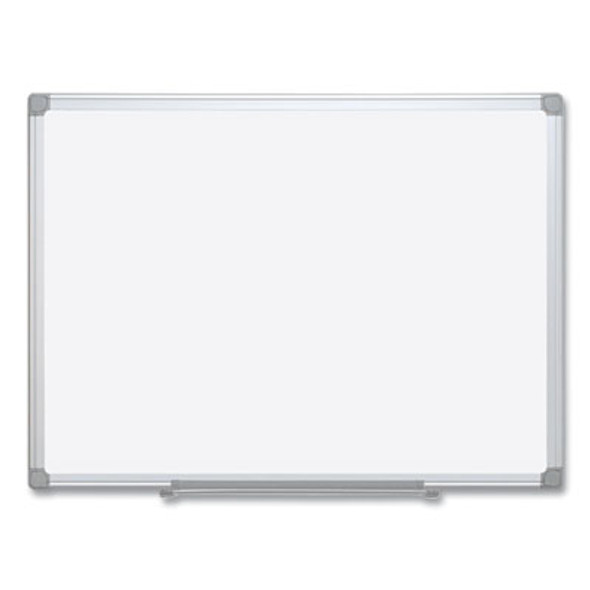 Earth Silver Easy-Clean Dry Erase Board, Reversible, 72 x 48, White Surface, Silver Aluminum Frame