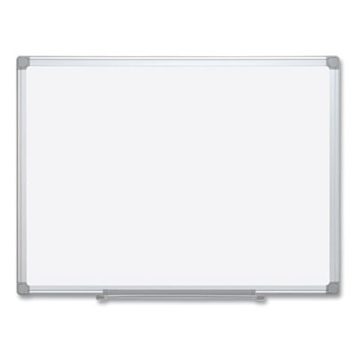 Earth Silver Easy Clean Dry Erase Boards, 72" x 48", White Surface, Satin Aluminum Frame