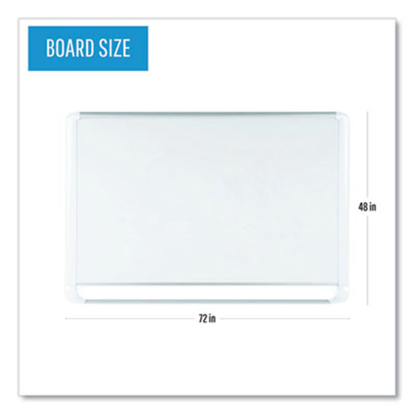 Gold Ultra Magnetic Dry Erase Boards, 72 x 48, White Surface, White Aluminum Frame