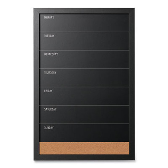 Black/White Message Board Set, (1) Bulletin, (1) Chalk/Bulletin, (1) Dry-Erase/Bulletin, Assorted Sizes, Assorted Colors