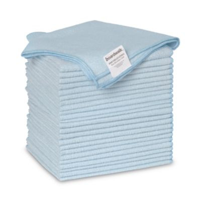 Microfiber Cleaning Cloths, 16 X 16, Blue, 24/Pack