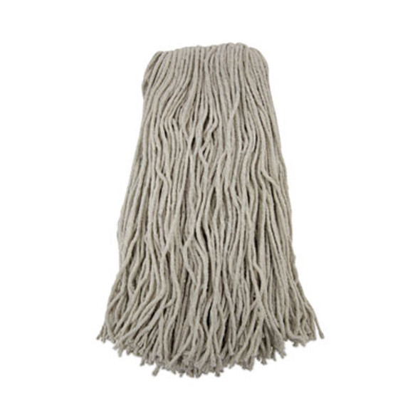 Cut-End Wet Mop Head, Cotton, #32, White