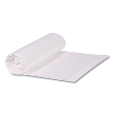 Low-Density Waste Can Liners, 23 Gal, 0.9 Mil, 28" x 45", Clear, Perforated Roll, 25 Bags/Roll, 8 Rolls/Carton