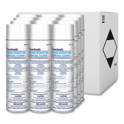Foaming Disinfectant Germicidal Cleaner, Flowery Scent, 19 Oz Aerosol Spray, 12/Carton