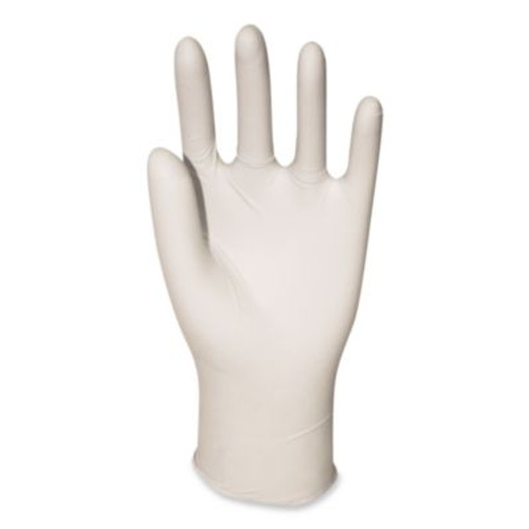 General-Purpose Latex Gloves, Powder-Free, Large, 4.4 Mil Thick, 12" Long, Natural, 100/Box