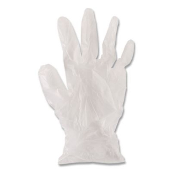 Exam Vinyl Gloves, Powder-Free, X-Large, 3.6 Mil Thick, 9.5" Long, Clear, 100/Box