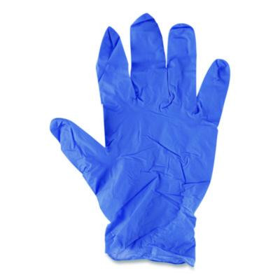 380 Series Disposable General-Purpose Nitrile Gloves, Powder-Free, Medium, 4 Mil Thick, 9.5" Long, Blue, 100/Box
